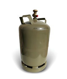 LGP cylinder 27 l. with angle valve, suitable for caravans, Grodkow, GZWM 